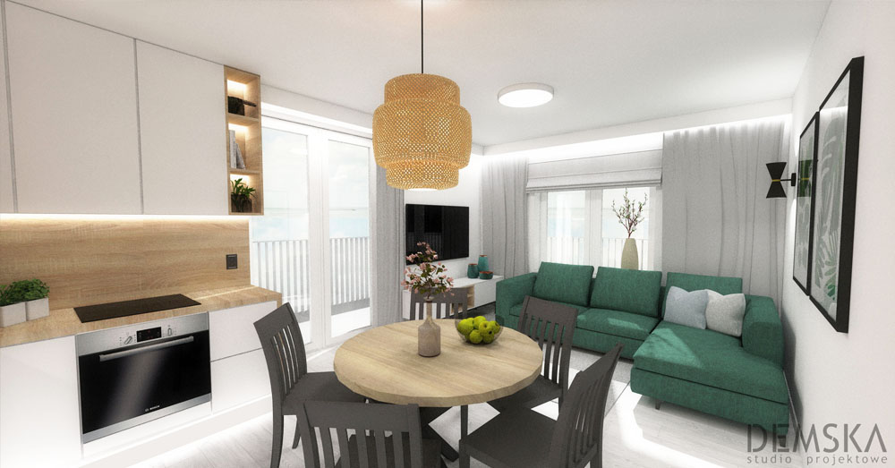 Projekt mieszkania - demska studio - wrocław