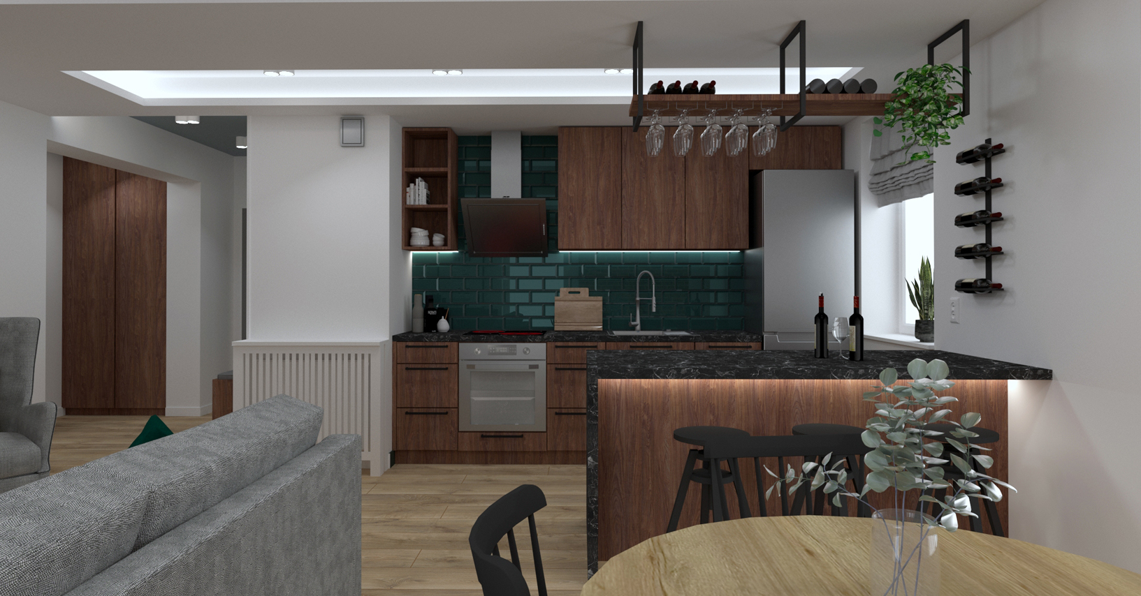 Projekt mieszkania - demska studio - wrocław