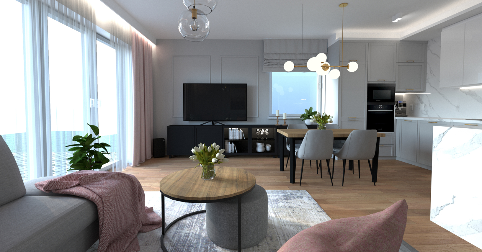 Projekt mieszkania - demska studio - wrocław