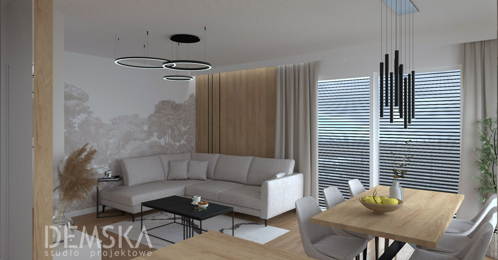 Projekt mieszkania - demska studio - wrocław