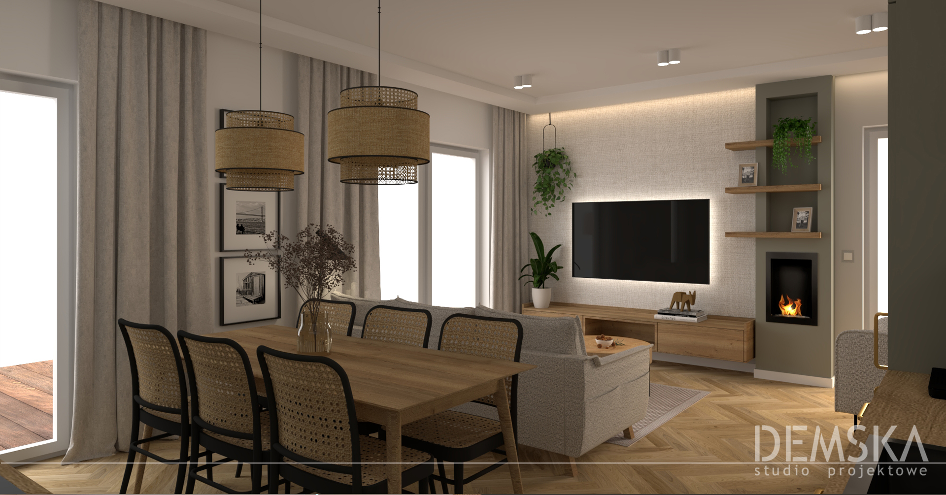 Projekt mieszkania - demska studio - wrocław